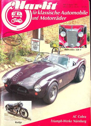 Deckblatt Oldtimer Markt (08/1985)